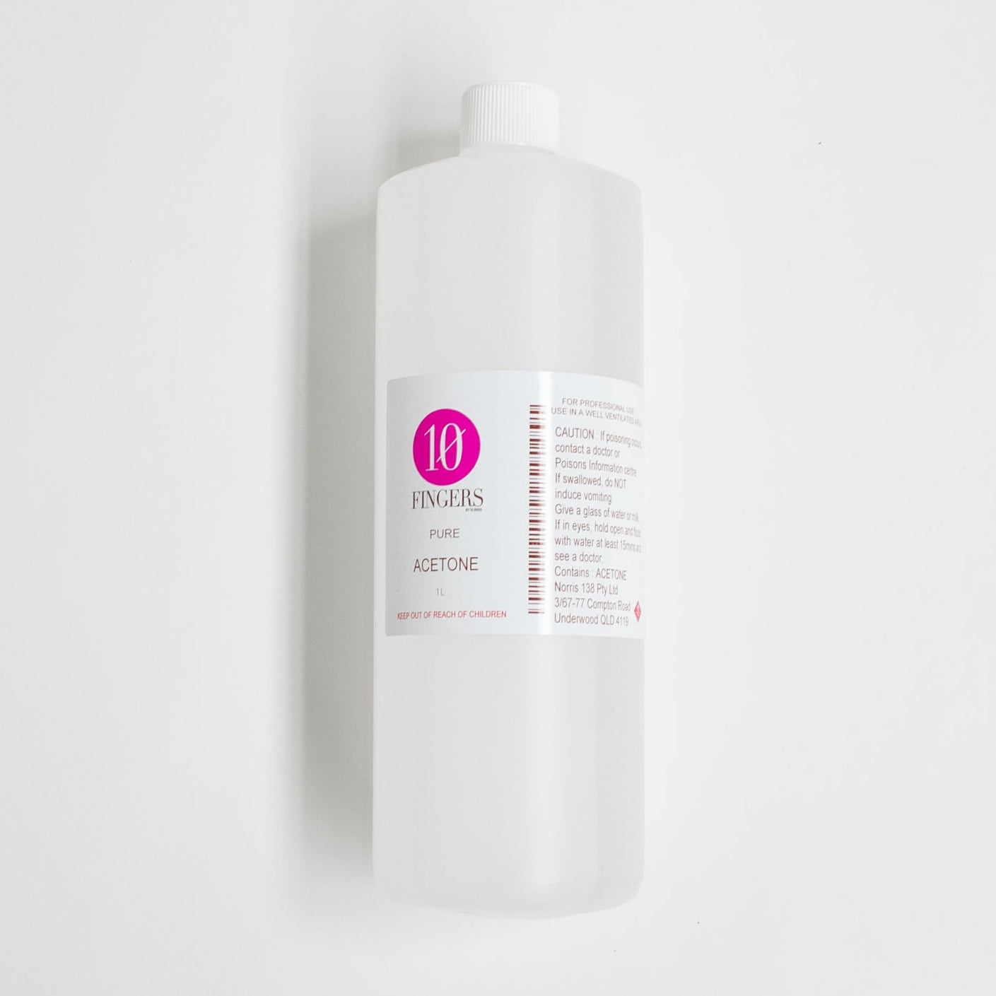 10 Fingers Pure Acetone - 125ml