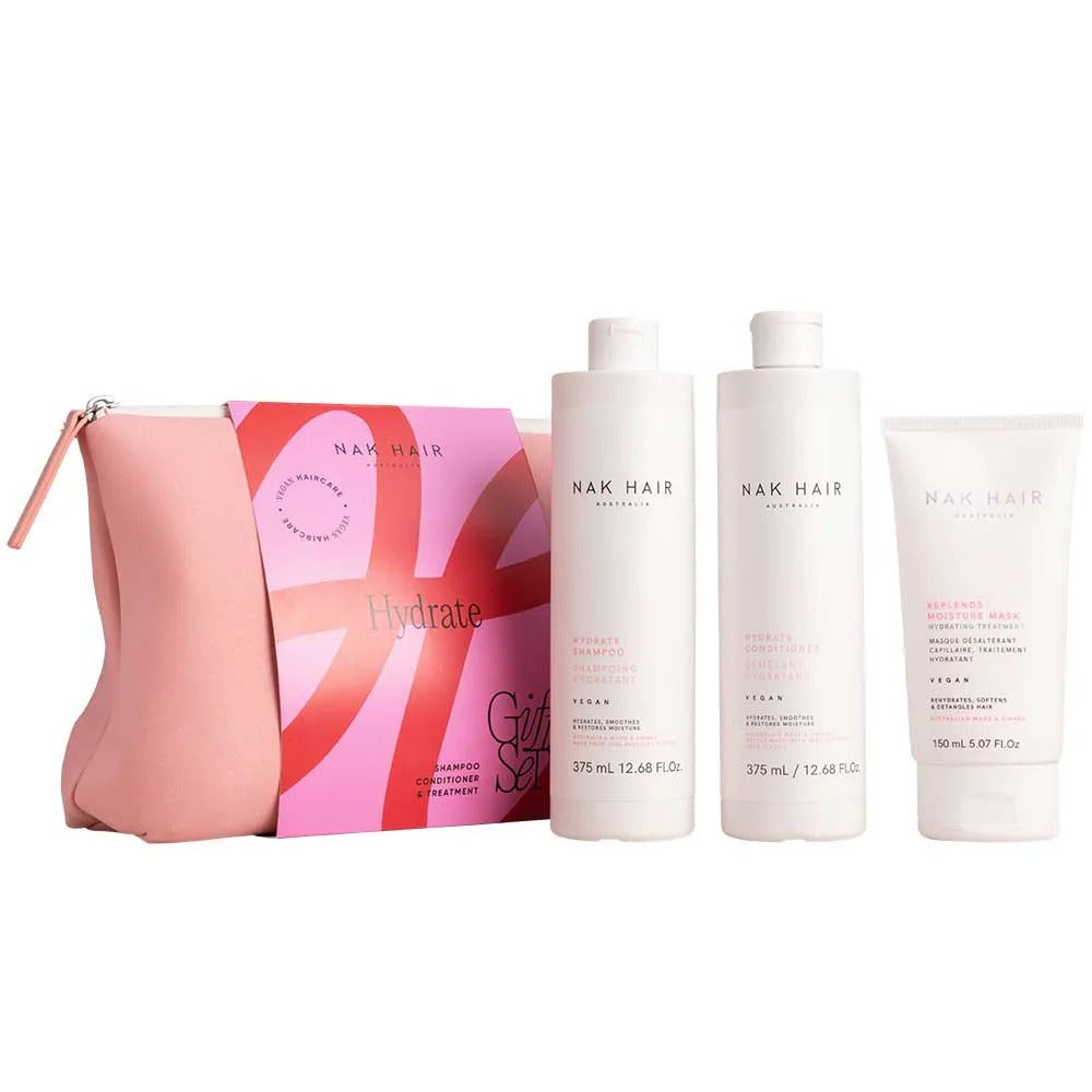 Nak Holiday Hydrate Trio Pack With Bag