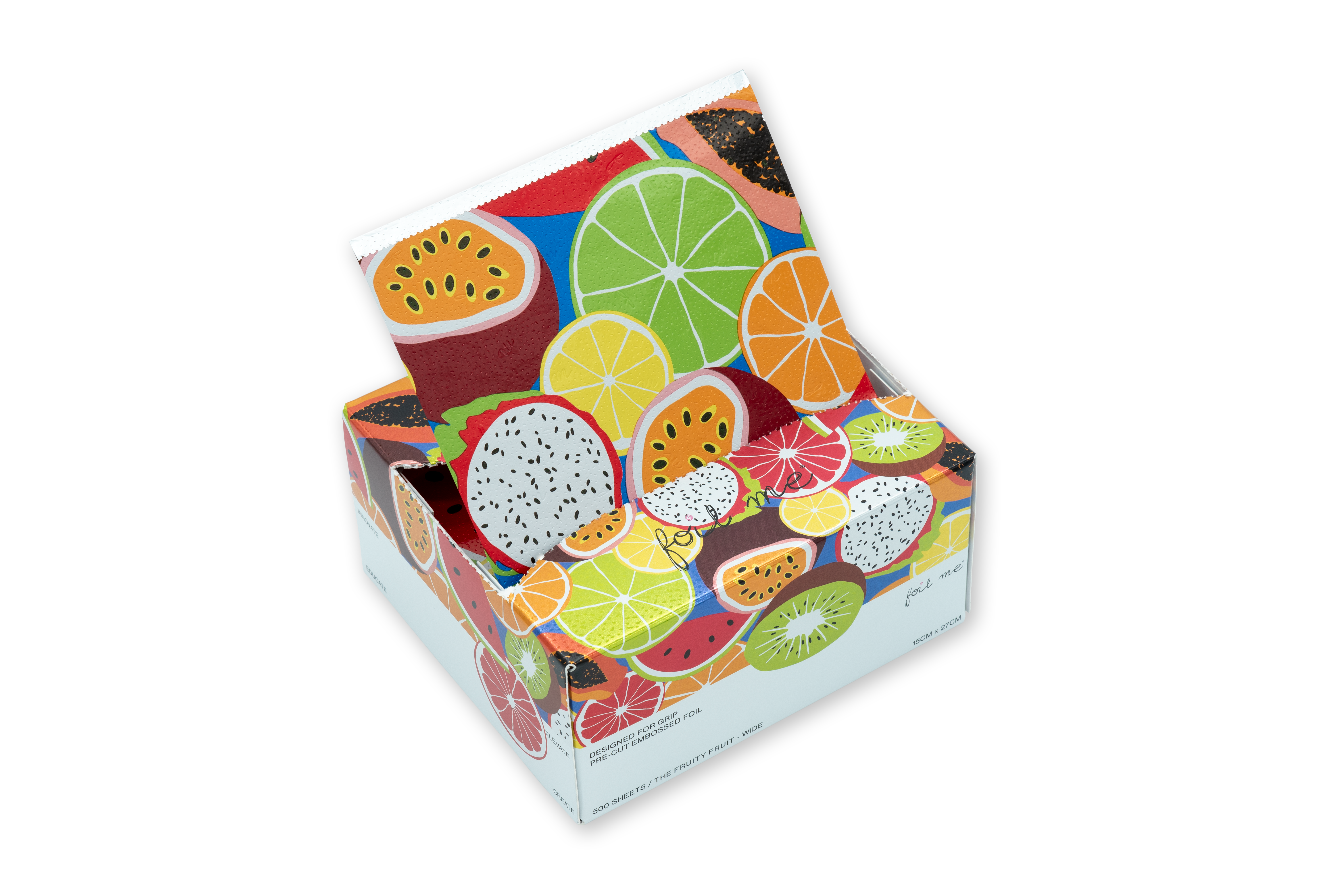 Foil Me 'the Fruity Fruit' - Wide - 15cm X 27cm X 500 Sheets