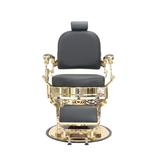 Havana Black Barber Chair - Gold Frame